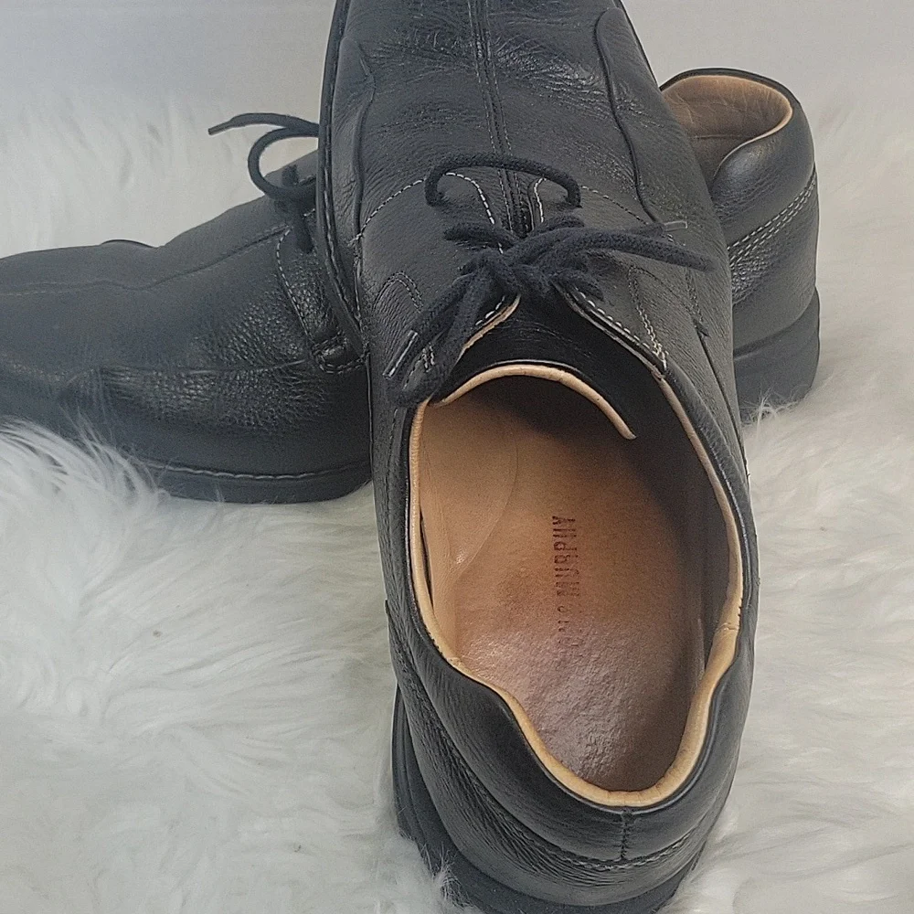 Johnston & Murphy Black Leather‎ Oxford Shoes Size 10.5